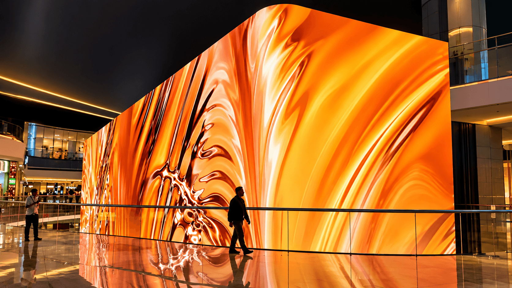 Indoor fine-pitch direct view LED video wall installation
